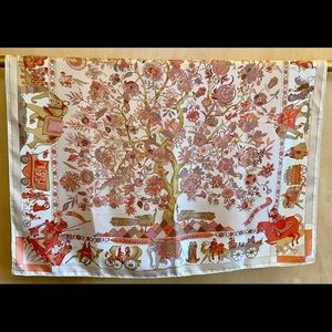 Hermès Loïc Dubigeon Silk Scarf